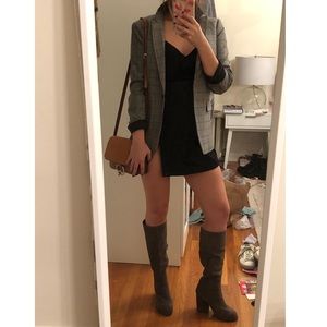 Jeffrey Campbell grey Suede boots 7.5